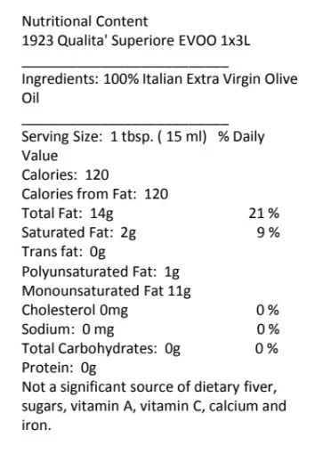 Big 1923 - 100% Italian EVOO 3L - Image 3