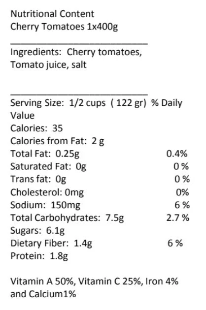Cherry Tomatoes - Can - Image 4