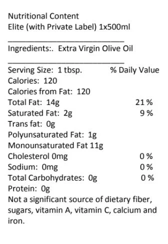 Elite 500 ml- 100% Italian EVOO - Image 3