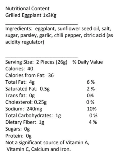 Grilled Eggplants - Jar - Image 3