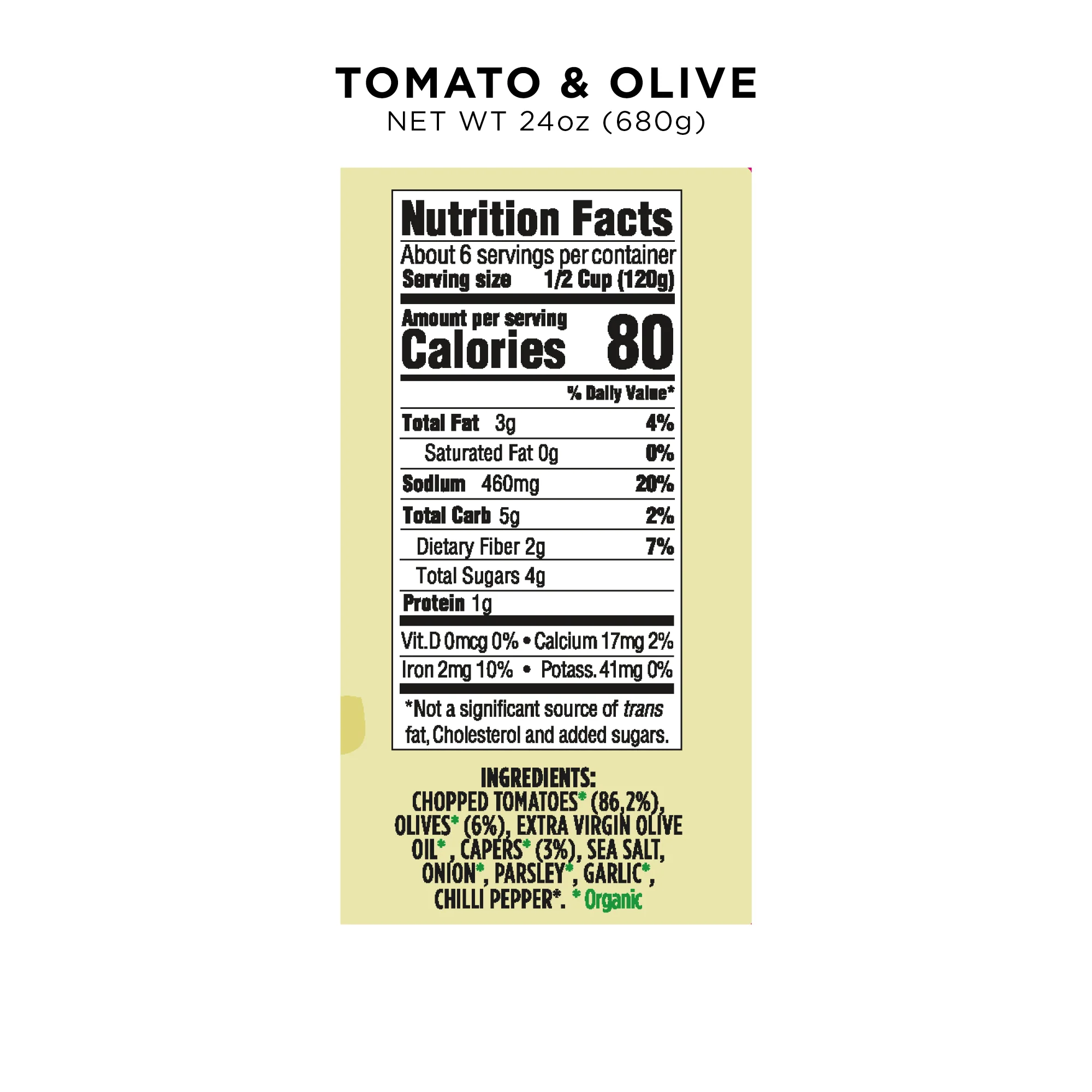 Organic Tomato & Olives Sauce - Image 2