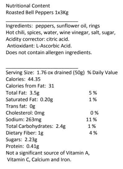 Roasted Bell Peppers - Can - Image 3