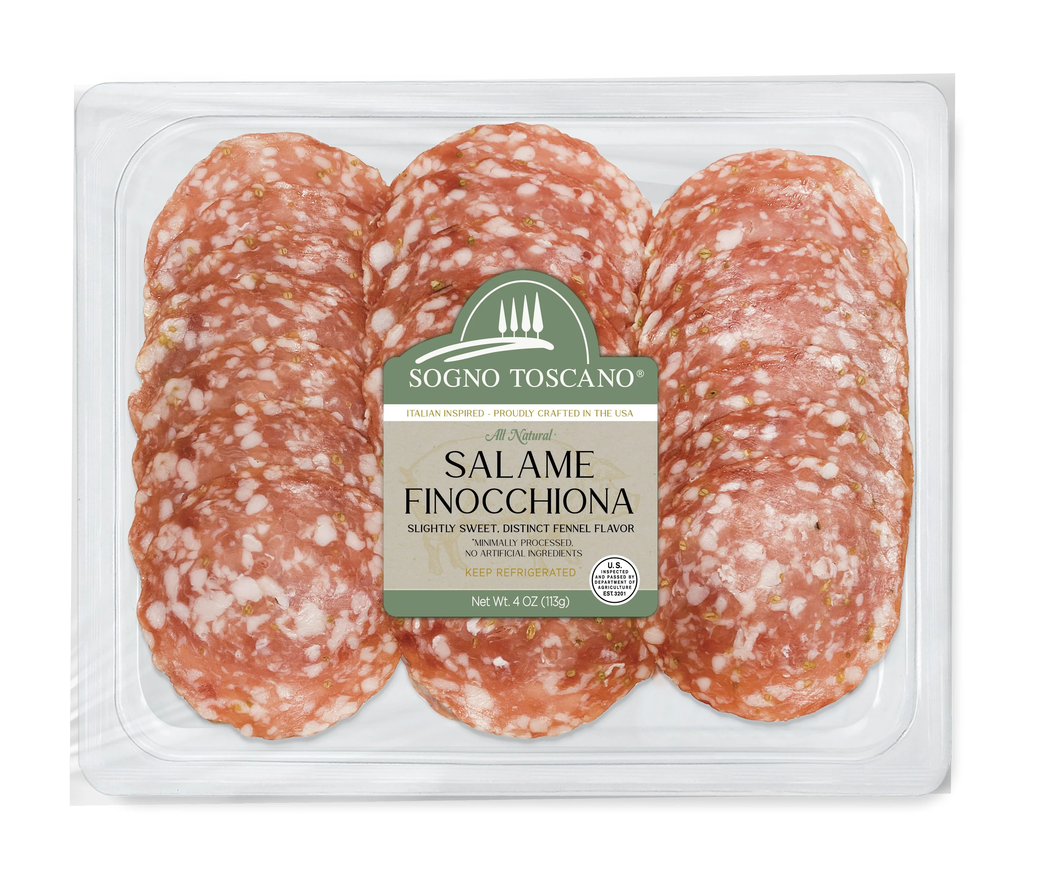 Finocchiona Salame pre-sliced